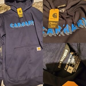 New Men's Carhartt Rain Defender Hoodie Size M